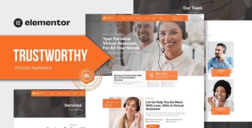 Trustworthy – Virtual Assistant Business Elementor Template Kit