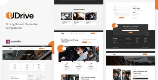 Udrive – Driving School Elementor Template Kit