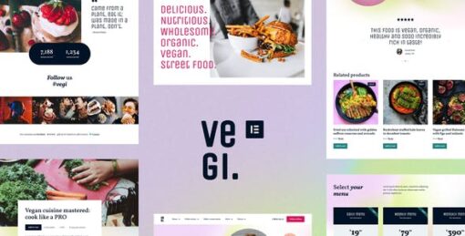 Vegi – Vegan Street Food Restaurant & Takeaway Elementor Template Kit
