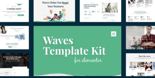 Waves – Startup Agency Elementor Template Kit