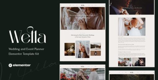 Wella – Wedding & Event Planner Elementor Template Kit