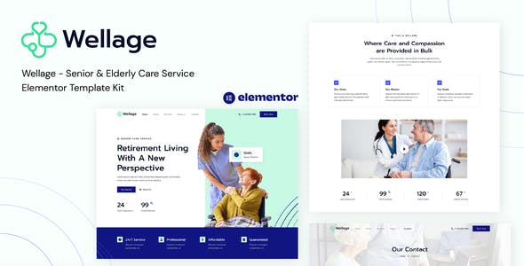 Wellage – Senior & Elderly Care Service Elementor Template Kit Wellage – Senior & Elderly Care Service Elementor Template Kit