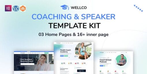 Wellco – Coaching & Speaker Elementor Template Kit