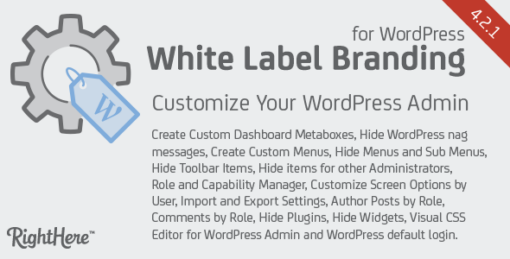 White Label Branding for WordPress