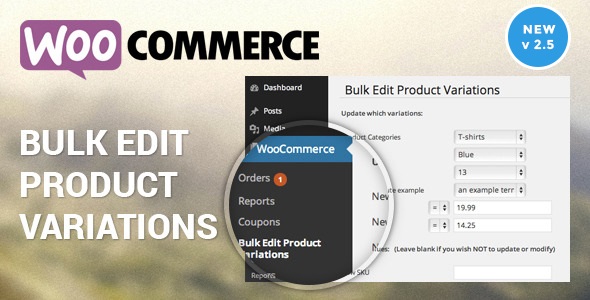 WooCommerce Bulk Edit Product Variations WooCommerce Bulk Edit Product Variations