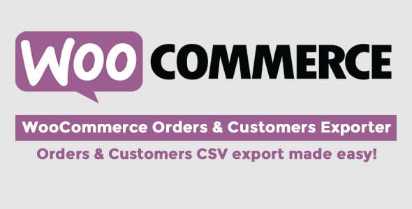 WooCommerce Orders & Customer exporter WooCommerce Orders & Customer exporter