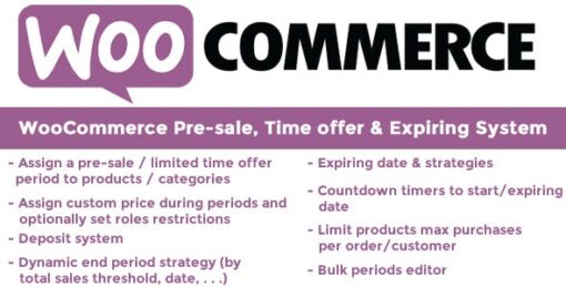 WooCommerce Pre-Sales / Time offers
