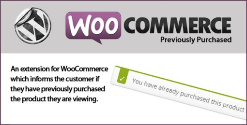 WooCommerce Previously Purchased