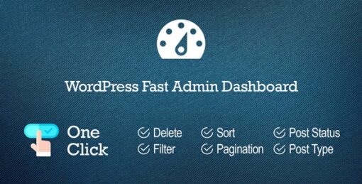 WP Fast Admin Dashboard