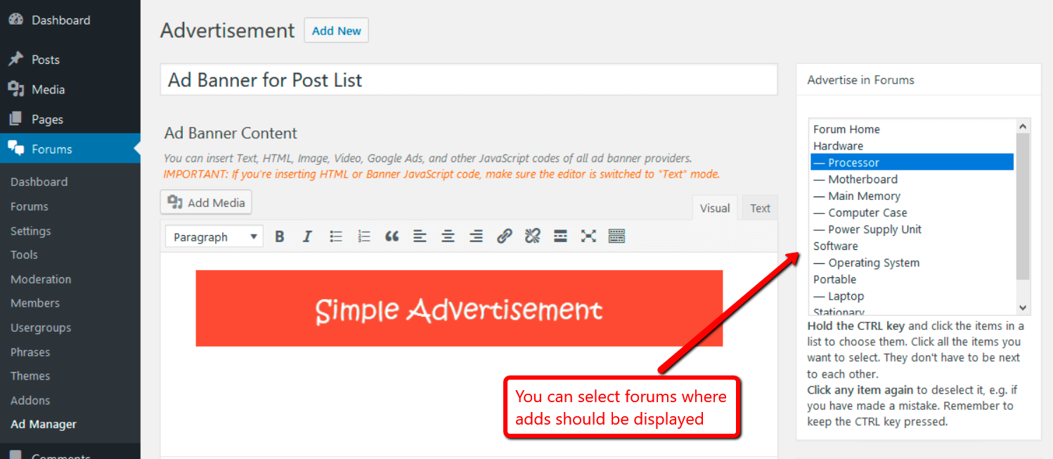 wpForo Ads Manager wpForo Ads Manager