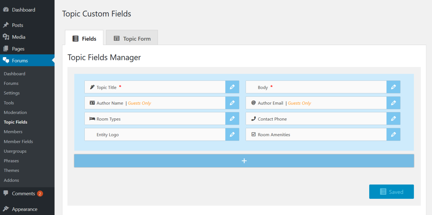 wpForo – Topic Custom Fields wpForo – Topic Custom Fields