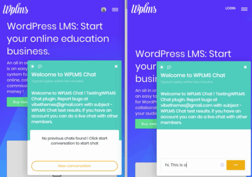 WPLMS Chat