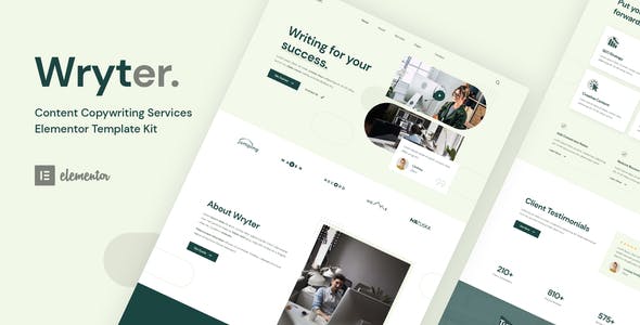 Wryter – Content Copywriting Services Elementor Template Kit Wryter – Content Copywriting Services Elementor Template Kit
