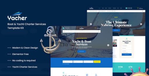 Yachter – Boat & Yacht Charter Services Template Kit