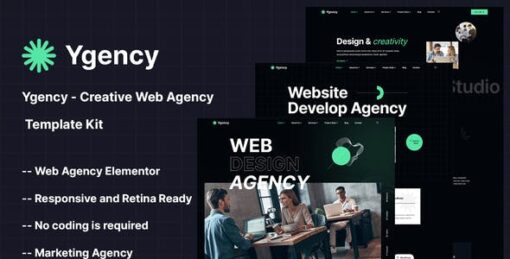 Ygency – Creative Web Agency Elementor Template Kit