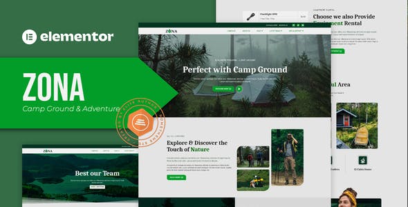 Zona – Camp Ground & Adventure Elementor Template Kit Zona – Camp Ground & Adventure Elementor Template Kit