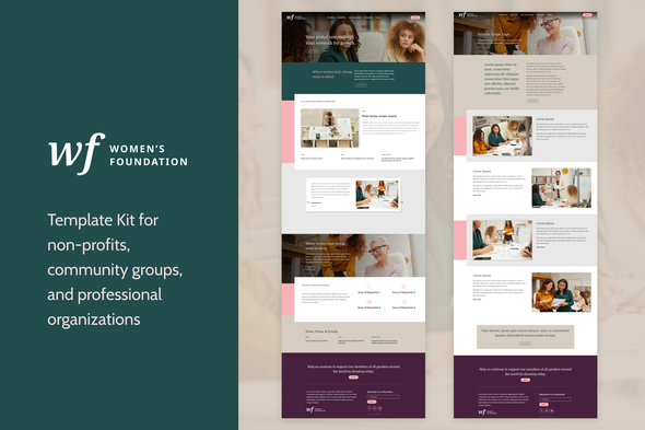 Women’s Foundation | Non-Profit WordPress Elementor Template Kit Women’s Foundation | Non-Profit WordPress Elementor Template Kit