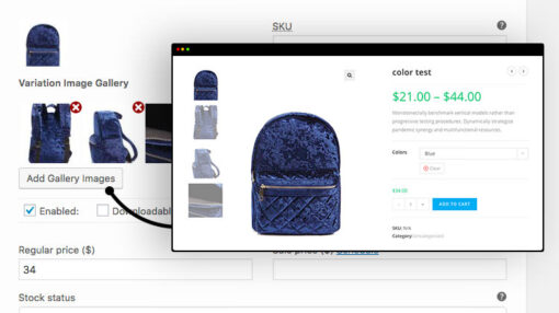 Additional Variation Images Gallery for WooCommerce – Pro