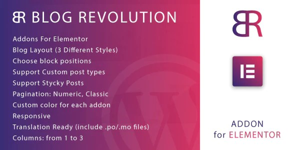 Blog Revolution for Elementor Blog Revolution for Elementor