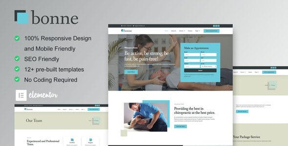 Bonne – Chiropractic & Physiotherapy Elementor Template Kit Bonne – Chiropractic & Physiotherapy Elementor Template Kit
