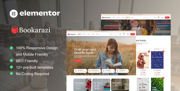 Bookarazi – Author & Publisher Elementor Template Kit Bookarazi – Author & Publisher Elementor Template Kit