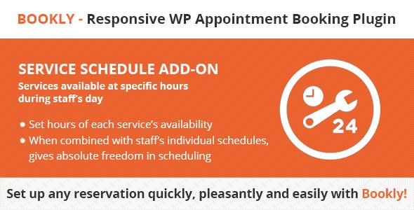 Bookly Service Schedule (Add-on) Bookly Service Schedule (Add-on)