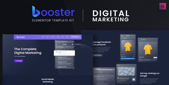 Booster – Digital Marketing Elementor Template Kit Booster – Digital Marketing Elementor Template Kit