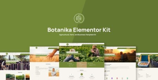 Botanika Agricultural Farm & Business Elementor Template Kit