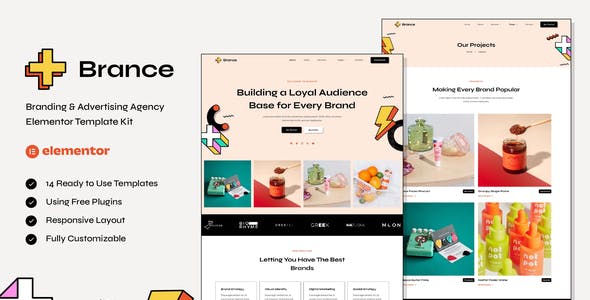Brance – Branding & Advertising Agency Elementor Template Kit Brance – Branding & Advertising Agency Elementor Template Kit