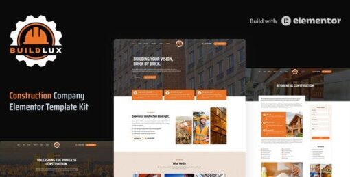 Buildlux – Construction Elementor Pro Template Kit