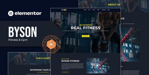 Byson – Fitness & Gym Elementor Template Kit