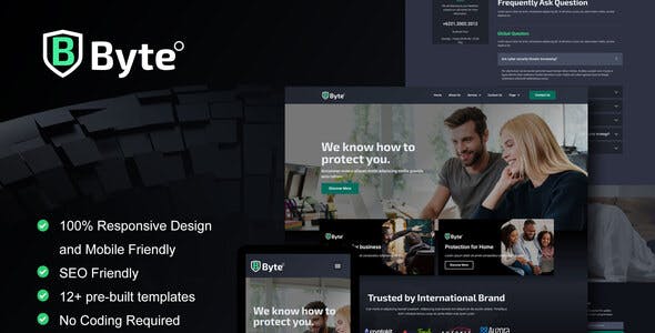 Byte – Cyber Security Business Elementor Template Kit Byte – Cyber Security Business Elementor Template Kit