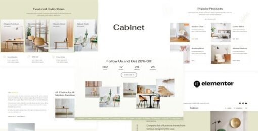 Cabinet – Furniture Store Elementor Template Kit