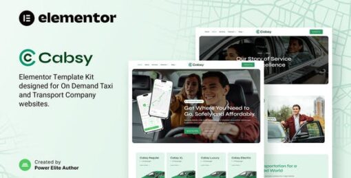 Cabsy – Transport Company & On Demand Taxi Elementor Template Kit