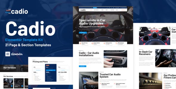 Cadio – Car Audio Workshop Elementor Template Kit Cadio – Car Audio Workshop Elementor Template Kit