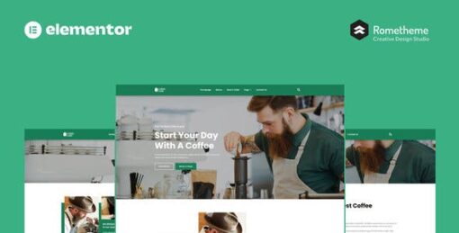 Cafein – Coffee Bar & Cafe Elementor Pro Full Site Template Kit