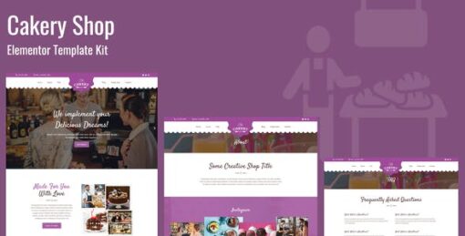 Cakeryshop – Bakery Business Template Kit