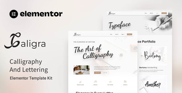 Caligra – Calligraphy & Lettering Elementor Template Kit Caligra – Calligraphy & Lettering Elementor Template Kit