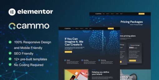 Cammo – Creative Agency Services Elementor Template Kit