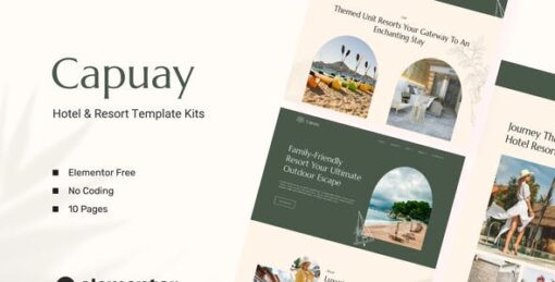 Capuay – Hotel & Resort Elementor Template Kit