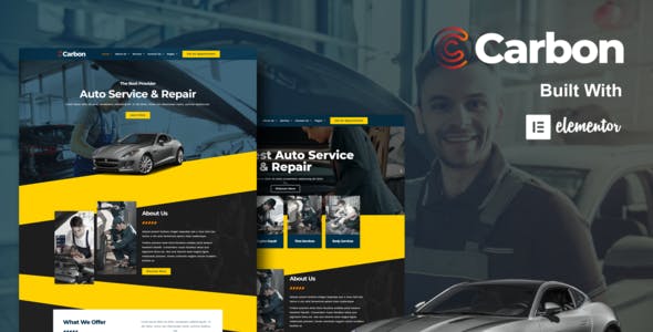 Carbon – Car Service Elementor Template Kit Carbon – Car Service Elementor Template Kit