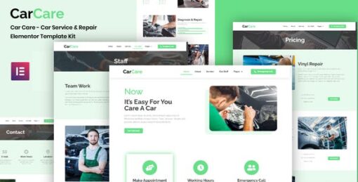 CarCare – Auto Service & Repair Elementor Template Kit