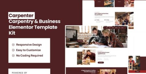Carpenter – Business Elementor Pro Template Kit