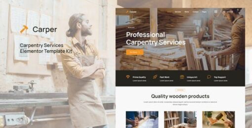 Carper – Carpenter & Craftman Elementor Template Kit