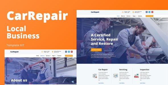 CarRepair – Local Business Template Kit CarRepair – Local Business Template Kit
