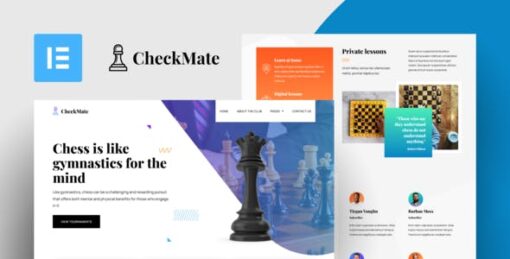CheckMate – Chess Club & Tournaments Elementor Template Kit
