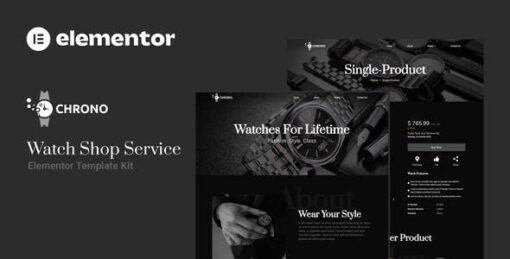 Chrono – Watch Service Elementor Template Kit