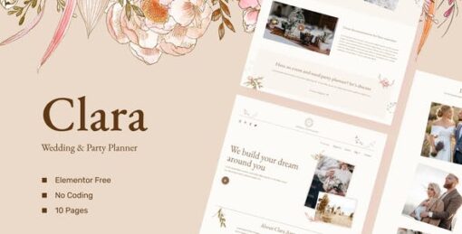 Clara – Wedding & Party Planner Template Kits