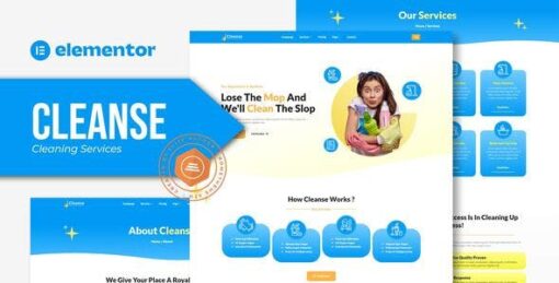 Cleanse – Cleaning Services Elementor Template Kit