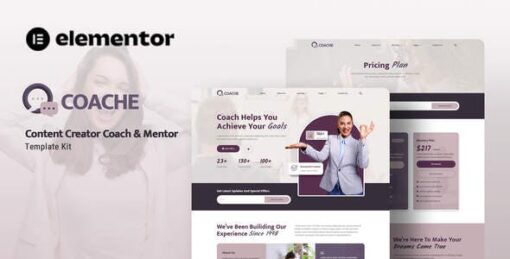 Coache – Content Creator Mentor Elementor Template Kit